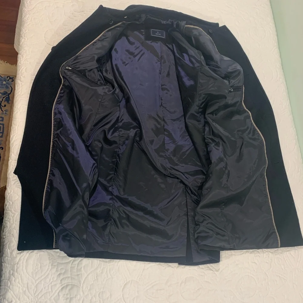 Sayki Men’s Wool Blend Jacket Coat Size Small Pre-Owned EUC - Picture 5 of 10